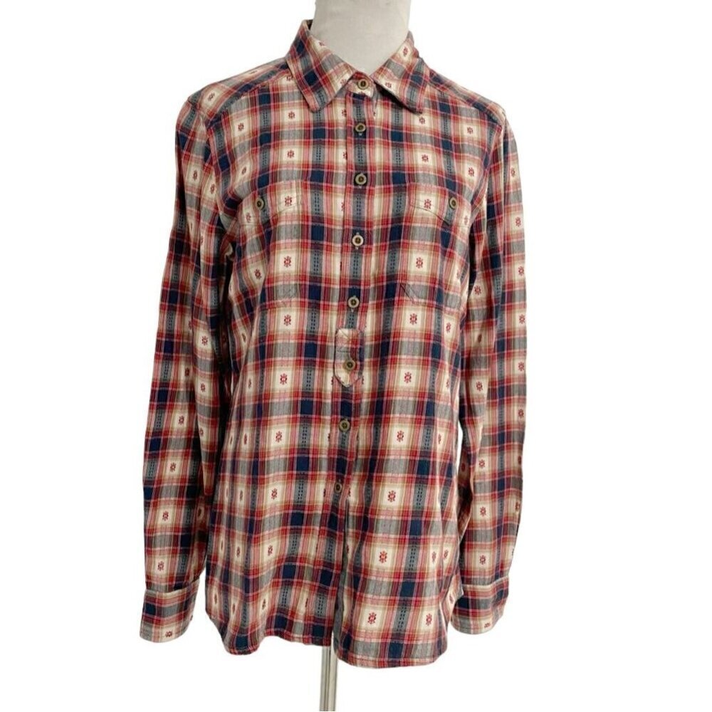 Sundance Size Small Top Blouse Button Down Long Sleeve Collared